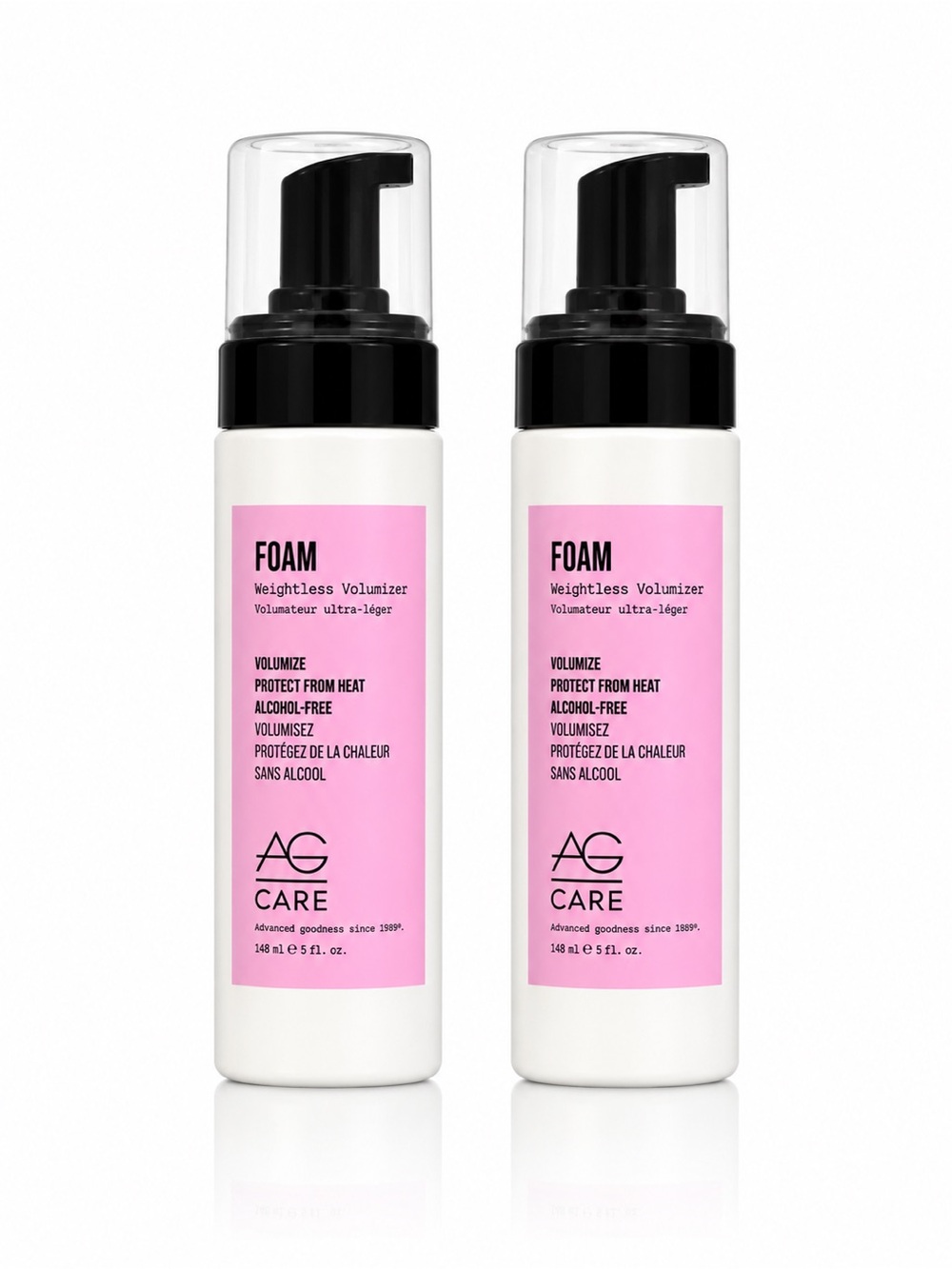 AG Care Foam Weightless Volumizer Duo 5oz 148ml Each Heat Protectant